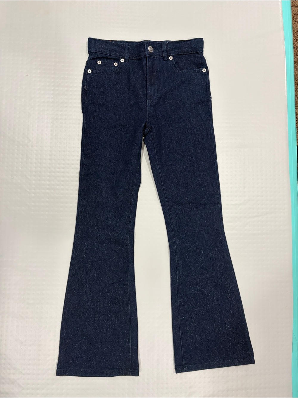 Levi's Navy Kids Flared Jeans Sparkles